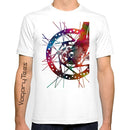 Camisa Casual Ciclismo unissex algodão com estampa artesanal