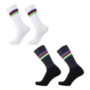 Meia de Ciclismo World Cup cano alto vista lateral
