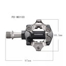 Pedal de Encaixe DEORE XT M8100 instalado em mountain bike
