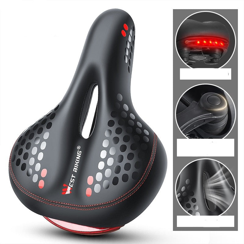 Selim Super Soft para bicicleta com design ergonômico